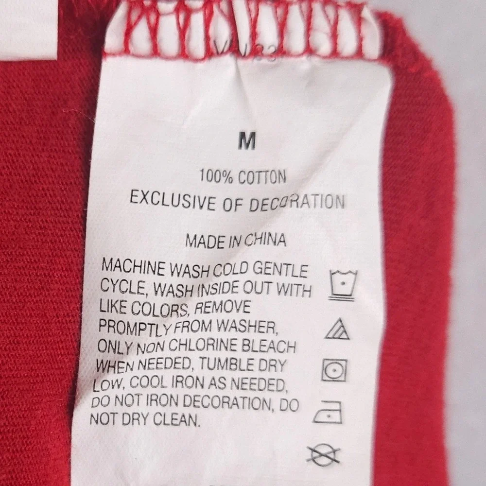 Nautica Men Pajama Pants Medium Red Nautical Flag Print 100% Cotton Lounge Sleep